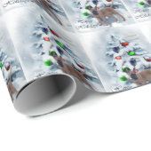 Papier Cadeau Noël Malinois belge (Coin rond)