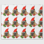 Papier Cadeau Noël mastiff anglais (Plat)