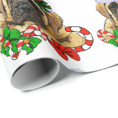 Papier Cadeau Noël mastiff anglais (Coin rond)