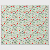 Papier Cadeau Noël médical (Plat)