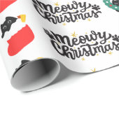 Papier Cadeau Noël Meowy (Coin rond)