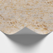 Papier Cadeau Noel métallique rustique de cowhide (Coin)