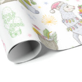 Papier Cadeau Noël mignon (Coin rond)