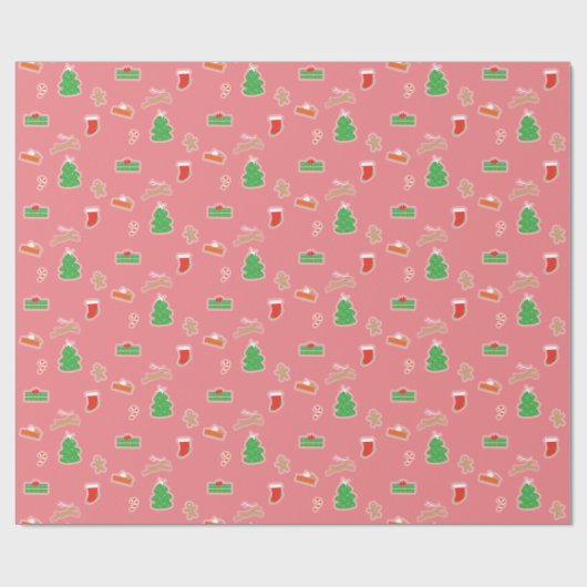 Papier Cadeau Noël mignon (Plat)