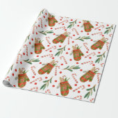 Papier Cadeau Noël Mittens (Déroulé)