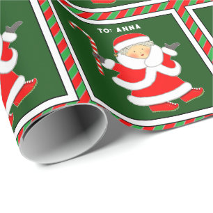 Papier Cadeau Noël Mme Claus