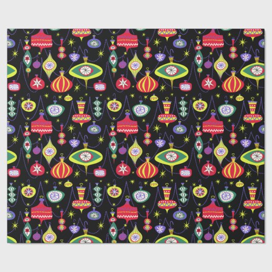Papier Cadeau Noël moderne de la moitié du siècle atomique des (Couture)