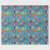 Papier Cadeau Noël moderne des années 1950 (Plat)