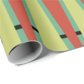 Papier Cadeau Noël moderne du milieu du siècle (Coin rond)