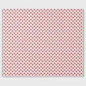 Papier Cadeau Noël moderne rouge Gingerman (Plat)