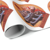 Papier Cadeau Noël Mopar X-mas (Coin rond)