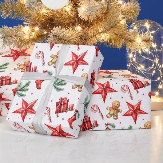 Papier Cadeau Noël Motif (Vacances)