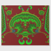 Papier Cadeau NOËL ~ Motif fragile Rouge vert ~ Enveloppement (Plat)