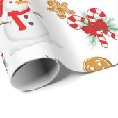 Papier Cadeau Noël Motif sans ambages (Coin rond)