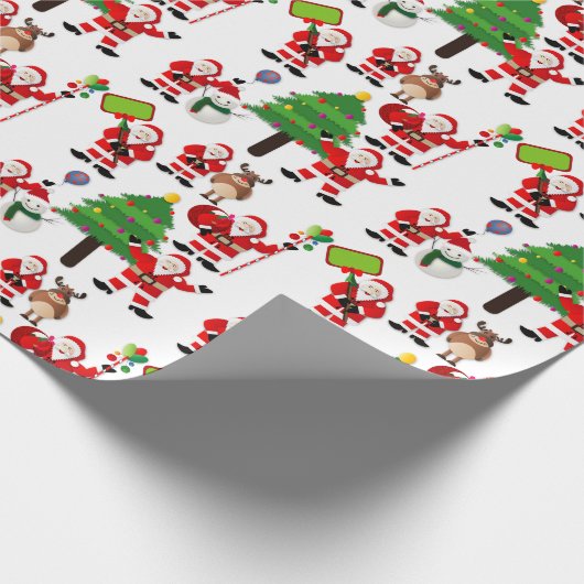 Papier Cadeau Noël Motif sans couture (Coin)