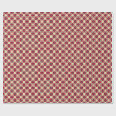 Papier Cadeau Noël Motif Tartan Plaid (Plat)
