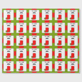 Papier Cadeau Noël Naughty Boy (Plat)