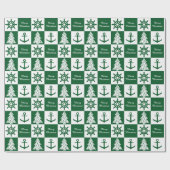 Papier Cadeau Noël nautique (Plat)
