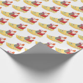 Papier Cadeau Noël néerlandais, Saint Nicolas Sinterklaas (Coin)