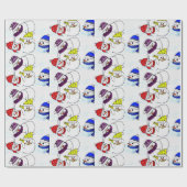 PAPIER CADEAU NOËL NEIGE EN JEU (Plat)