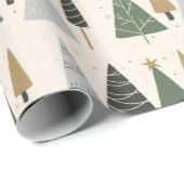 Papier Cadeau Noël Noel de Noël de Noël (Coin rond)