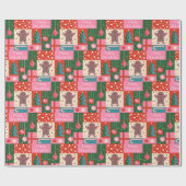 Papier Cadeau Noël Noël Géométrique Noël (Plat)