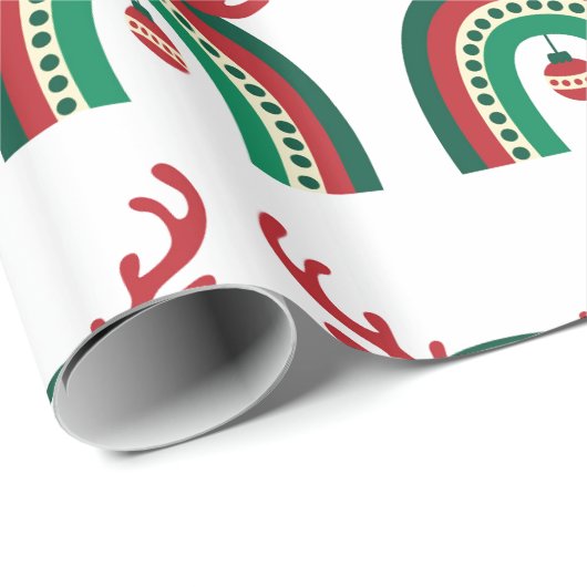 Papier Cadeau Noël Noël Noël Noël Noël Noël Arc-en-ciel (Coin rond)