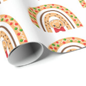 Papier Cadeau Noël Noël Noël Noël Noël Noël Fête Pain d'épice Ar (Coin rond)