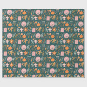 Papier Cadeau Noël Noël Noël Noël Noël plante (Plat)