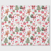 Papier Cadeau Noël noir africain (Plat)