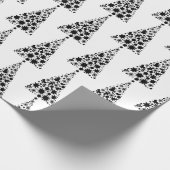 Papier Cadeau Noël noir et blanc (Coin)