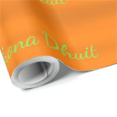 Papier Cadeau Noël Nollaig Shona Dhuit Drapeau Irlandais Irlande (Coin rond)