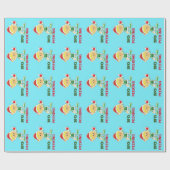 Papier Cadeau Noël Non Peeking Elf Enveloppement Cadeau (Plat)