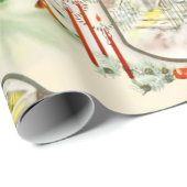 Papier Cadeau Noël nostalgique (Coin rond)