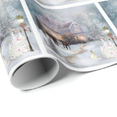 Papier Cadeau Noël occidental (Coin rond)