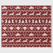 Papier Cadeau Noël occidental (Plat)