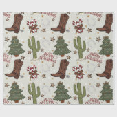 Papier Cadeau Noël occidental (Plat)