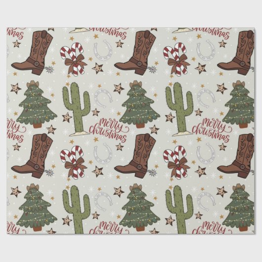 Papier Cadeau Noël occidental (Plat)