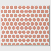 Papier Cadeau Noël Orange moderne (Plat)