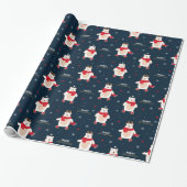 Papier Cadeau Noël ours polaire (Déroulé)