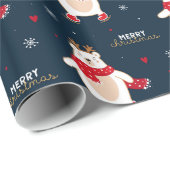Papier Cadeau Noël ours polaire (Coin rond)