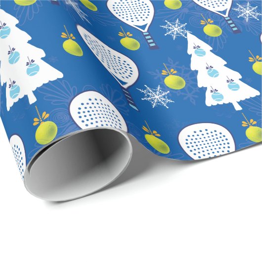Papier Cadeau 🎾 Noël 🎄 Padel Smashing (Coin rond)