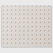 Papier Cadeau Noël pain d'épices biscuits de vacances (Plat)