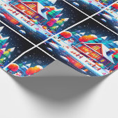 Papier Cadeau Noël paisible (Coin)