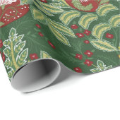 Papier Cadeau Noël par William Morris Wrapping Paper (Coin rond)