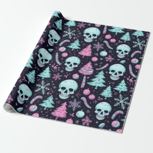 Papier Cadeau Noël Pastel Goth