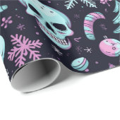 Papier Cadeau Noël Pastel Goth (Coin rond)
