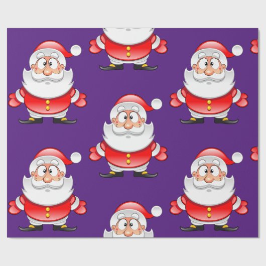 Papier Cadeau Noël Père Noël (Plat)