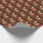 Papier Cadeau Noël Père Noël 4 (Coin)