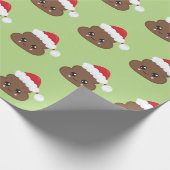 Papier Cadeau Noël Père Noël d'Emoji de dunette (Coin)